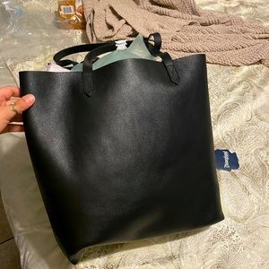 Madewell Black Leather Shoulder Bag